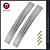 PUXADOR P&J OZZY 128/160 ALUF C/2 1003700006 713031 - Imagem 1