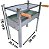 CHURRASQUEIRA BENO GALVANIZADA DESMONTÁVEL PEQUENO 1001 A70XL36XC30,5CM 771643 - Imagem 2