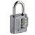 CADEADO STAM 25MM SEGREDO CROMADO 311510 00506 - Imagem 4