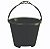 BALDE PARA OBRA 12 LITROS PVC PRETO CANAL 2003 - Imagem 1
