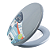 ASSENTO DUDA OVAL UNIVERSAL CINZA ESCURO 30300 864218 - Imagem 1