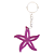 3D CHAVEIRO ESTRELA MAR 5CM ROXO 893633 - Imagem 1