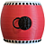 COLECIONÁVEL TAMBOR ODAIKO 4CM VERMELHO BRANCO PRETO LIENAMIYA IMPRESSO EM 3D 893714 - Imagem 1