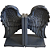 3D PORTA LIVRO ASAS ANJO 15CM CINZA 893676 - Imagem 1