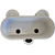 3D PORTA ÓCULOS URSO 16CM BRANCO 893501 - Imagem 1