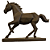 3D DECORAÇÃO CAVALO 10CM MARROM 893994 - Imagem 1