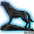 3D DECORAÇÃO LOBO 10CM PRETO 894001 - Imagem 2