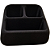3D PORTA CONTROLE 10X17X14 PRETO COM 3 ESPAÇOS 894842 - Imagem 1