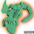 COLECIONÁVEL DRAGÃO 7CM VERDE LIENAMIYA IMPRESSO EM 3D 897876 - Imagem 2
