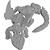 COLECIONÁVEL DRAGÃO 7CM BRANCO LIENAMIYA IMPRESSO EM 3D 897892 - Imagem 1
