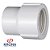 LUVA BRANCO 1X3/4 COM ROSCA 0286 KRONA 461768 - Imagem 1