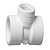 TEE BRANCO 1X3/4 306 KRONA 461903 - Imagem 1