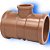 TEE MARROM 1X3/4 0464 KRONA 458635 - Imagem 2