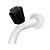 TORNEIRA PARA TANQUE SLIM BRANCO E PRETO 0788 KRONA 578363 - Imagem 1