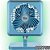 VENTILADOR DE MESA TURBO 40CM AZUL 127V 62-4105 VENTIDELTA 899755 - Imagem 3