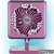 VENTILADOR DE MESA TURBO 40CM ROSA 127V 62-4106 VENTIDELTA 899739 - Imagem 2
