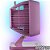 VENTILADOR DE MESA TURBO 40CM ROSA 127V 62-4106 VENTIDELTA 899739 - Imagem 3