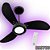 VENTILADOR DE TETO COM LED 3 PÁS PRETO BIVOLT 54-3310 VENTIDELTA 899780 - Imagem 2