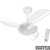 VENTILADOR DE TETO SPACE 3 PÁS BRANCO BIVOLT 54-3311 VENTIDELTA 899712 - Imagem 1