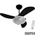 VENTILADOR DE TETO SPACE 3 PÁS PRETO BIVOLT 54-3312 VENTIDELTA 899704 - Imagem 1