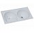 TANQUE DUPLO 100X51 N1 CINZA CLARO 500107 AJ RORATO 140775 - Imagem 1