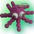 CHAVEIRO POLVO 8CM ROXO CORRENTE PRATA LIENAMIYA IMPRESSO EM 3D 903574 - Imagem 2