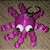 CHAVEIRO POLVO 8CM ROXO CORRENTE PRATA LIENAMIYA IMPRESSO EM 3D 903574 - Imagem 3