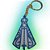 CHAVEIRO APARECIDA 6CM AZUL ESCURO CORRENTE OURO LIENAMIYA IMPRESSO EM 3D 903515 - Imagem 2