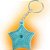 CHAVEIRO ESTRELA SENSORIAL 4CM AZUL CLARO CORRENTE PRATA LIENAMIYA IMPRESSO EM 3D 903493 - Imagem 2