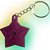 CHAVEIRO ESTRELA SENSORIAL 4CM ROXO CORRENTE PRATA LIENAMIYA IMPRESSO EM 3D 903477 - Imagem 2