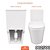 BACIA COM CAIXA ACOPLADA, ASSENTO, ENGATE, PARAFUSO E ANEL SAN-001 BRANCO STILLUS HOME 902500 - Imagem 6