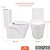 BACIA COM CAIXA ACOPLADA, ASSENTO, ENGATE, PARAFUSO E ANEL SAN-001 BRANCO STILLUS HOME 902500 - Imagem 8