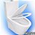 BACIA COM CAIXA ACOPLADA, ASSENTO, ENGATE, PARAFUSO E ANEL SAN-001 BRANCO STILLUS HOME 902500 - Imagem 3