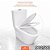 BACIA COM CAIXA ACOPLADA, ASSENTO, ENGATE, PARAFUSO E ANEL SAN-001 BRANCO STILLUS HOME 902500 - Imagem 5