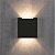 LUMINÁRIA BLUMENAU CLEAN LED QUADRADO 3W 3K PRETO - Imagem 1