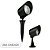 LUMINÁRIA ESPETO LED BLUMENAU 5W IP65 6500K PTO - Imagem 1