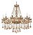 Lustre pendente com 12 braços cor ambar modelo COD10054 - Imagem 2