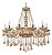 Lustre pendente com 12 braços cor ambar modelo COD10054 - Imagem 1