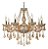 Lustre pendente com 8 braços cor ambar modelo COD10051 - Imagem 1
