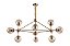 Lustre pendente cor ambar 1000mm marca inobari modelo COD10080 - Imagem 2