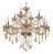 Lustre pendente cor ambar com 12 braços modelo COD10058 - Imagem 1