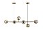 Lustre pendente cor ambar L800 H1000MM modelo COD10085 - Imagem 2