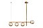 Lustre pendente cor ambar L800 H1200MM marca inobari modelo COD10086 - Imagem 1
