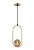 Lustre pendente cor ambar  400x170MM marca inobari modelo COD10078 - Imagem 1