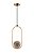 Lustre pendente cor ambar  400x170MM marca inobari modelo COD10078 - Imagem 2