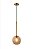 Lustre pendente cor cobre/ambar 200xH1000MM marca inobari modelo COD10088 - Imagem 1