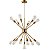 Lustre pendente cor dourado D600xH500MM modelo COD10027 - Imagem 4