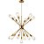 Lustre pendente cor dourado D600xH500MM modelo COD10027 - Imagem 1