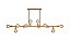 Lustre pendente cor dourado modelo COD10028 - Imagem 1
