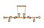 Lustre pendente cor dourado modelo COD10028 - Imagem 2